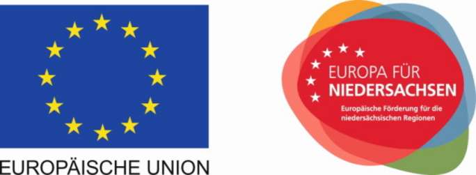 Europa Fahne und Logo Europa für Niedersachensen